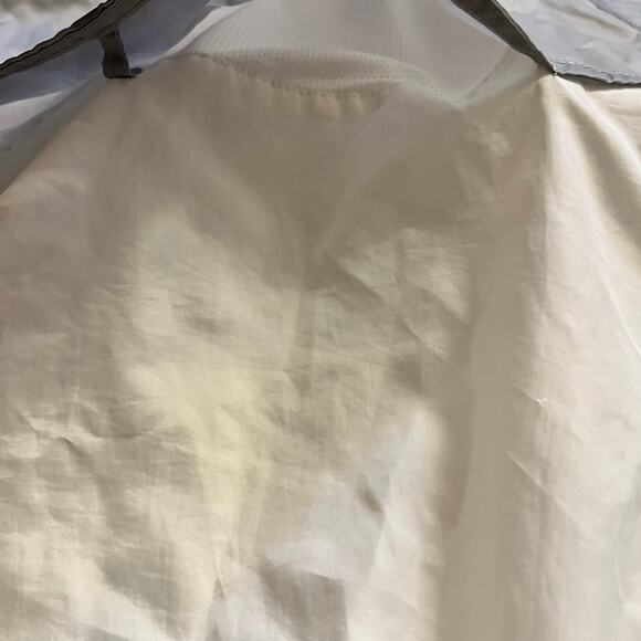 Nike Jacket Men Small Windrunner Hooded Windbreaker Gray White Raglan AR2191-100 - Picture 3 of 9